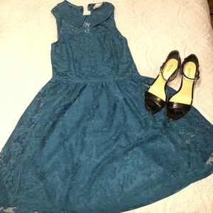 Xhilaration Dark Teal Petite Dress